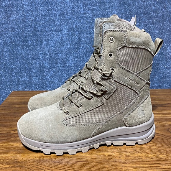 Carhartt Gilmore Waterproof 8-Inch Side Zip Work Boots Coyote FH8022-M Mens 8W‎ main image 5